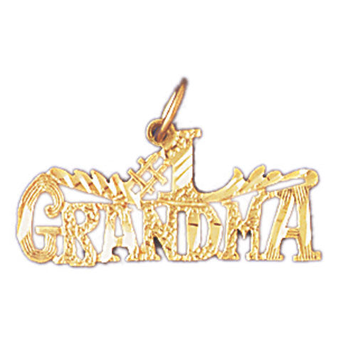 14k Yellow Gold #1 Grandma Charm