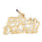 14k Yellow Gold Forever Friends Charm