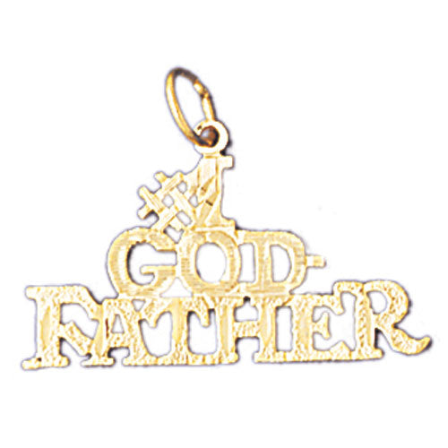 14k Yellow Gold #1 God father Charm
