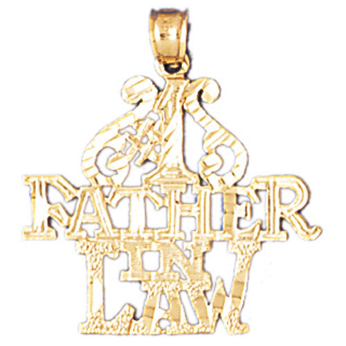 14k Yellow Gold #1 Father in Law Charm