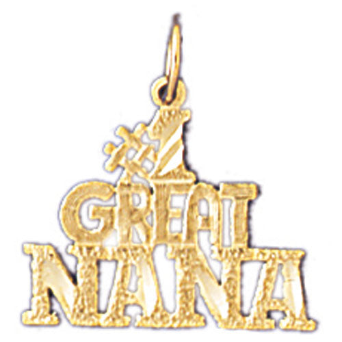 14k Yellow Gold #1 Great Nana Charm