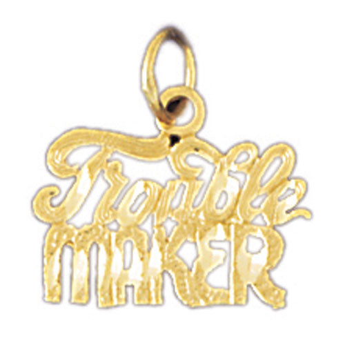 14k Yellow Gold Troublemaker Charm
