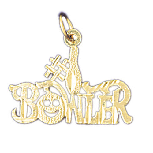 14k Yellow Gold #1 Bowler Charm