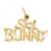 14k Yellow Gold Ski Bunny Charm