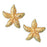 14k Yellow Gold Starfish Stud Earrings