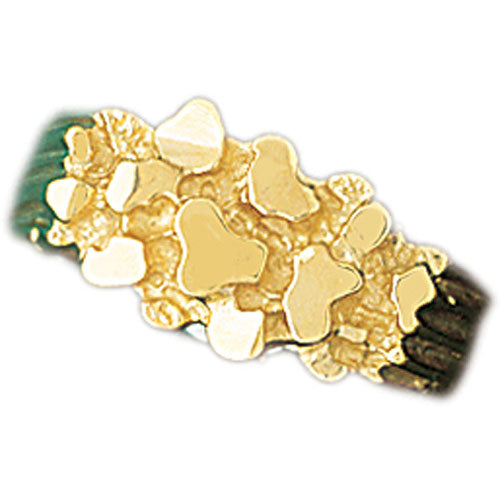 14k Yellow Gold Nugget Ring