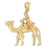 14k Yellow Gold 3-D Camel Charm