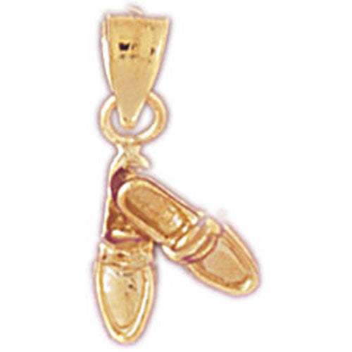 14k Yellow Gold Shoes Charm