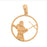 14k Yellow Gold Fencing Charm
