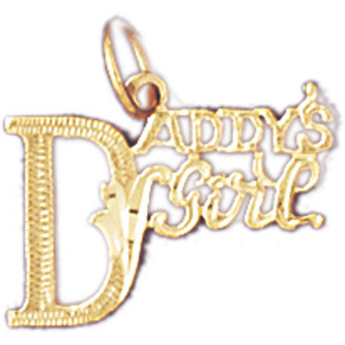 14k Yellow Gold Daddy's Girl Charm