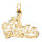 14k Yellow Gold Special Niece Charm