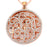 Sterling Silver Rhodium Plated with filigree and CZ Pendant