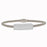Sterling Silver Rhodium Plated Italian Mesh Bangle with CZ Bar