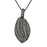 Sterling Silver Black Rhodium Plated and CZ Nugget Fashion Necklace