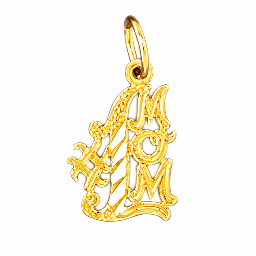 14k Yellow Gold #1 Mom Charm