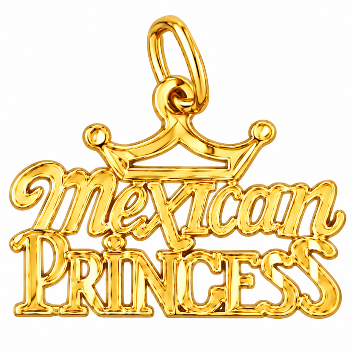 14k Yellow Gold Mexican Princess Charm