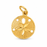 14k Yellow Gold Sand Dollar Charm