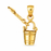 14k Yellow Gold Pail and Shovel Charm