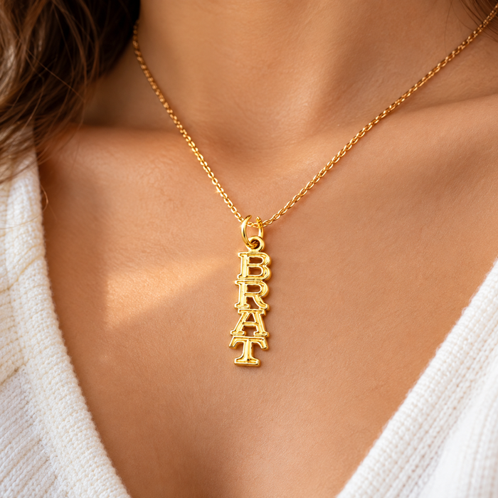 14k Yellow Gold Brat Charm