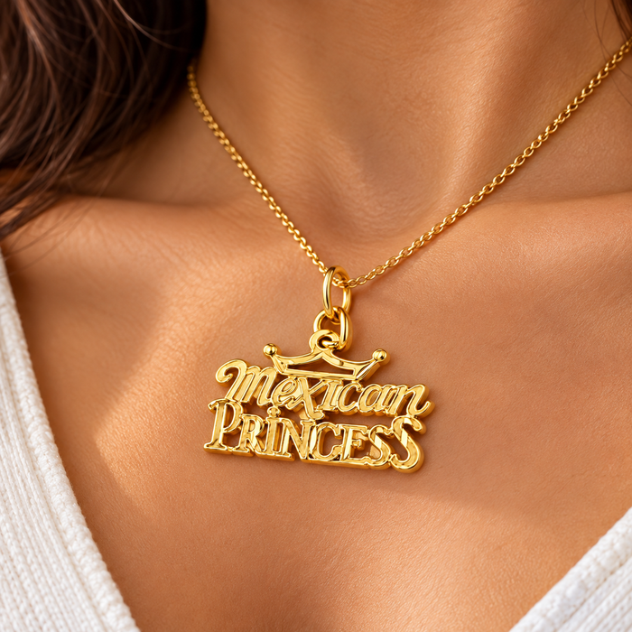 14k Yellow Gold Mexican Princess Charm