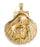 14k Yellow Gold Mermaid Seashell Charm