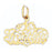 14k Yellow Gold #1 Grandma  Charm