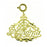 14k Yellow Gold #1 Grandma Charm