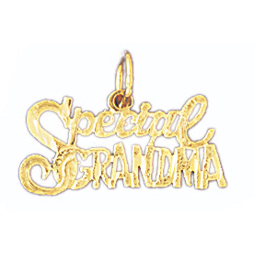 14k Yellow Gold Special Grandma Charm