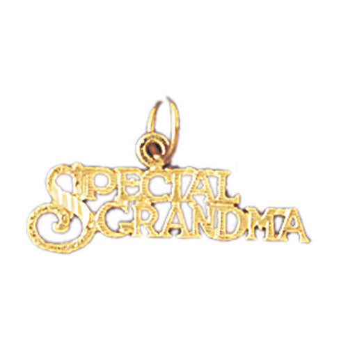 14k Yellow Gold Special Grandma Charm