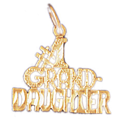 14k Yellow Gold #1 Grand daughter Charm