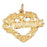 14k Yellow Gold Grandma Charm
