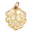 14k Yellow Gold #1 Grandma Charm