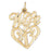 14k Yellow Gold #1 Wife Charm