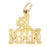 14k Yellow Gold #1 Man Charm