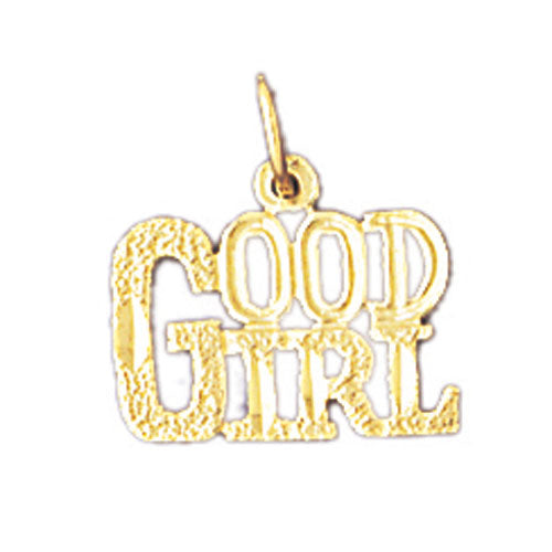 14k Yellow Gold Good Girl Charm