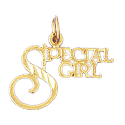 14k Yellow Gold Special Girl Charm