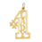 14k Yellow Gold #1 Lady Charm