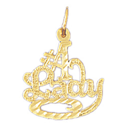 14k Yellow Gold #1 Lady Charm