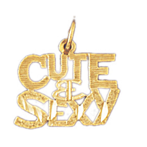 14k Yellow Gold Cute and Sexy Charm