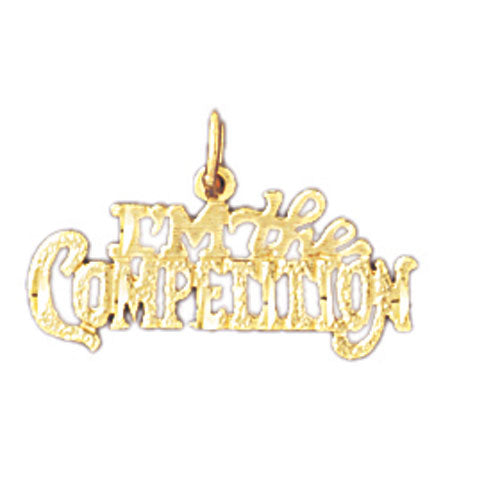 14k Yellow Gold I'm The Competition Charm