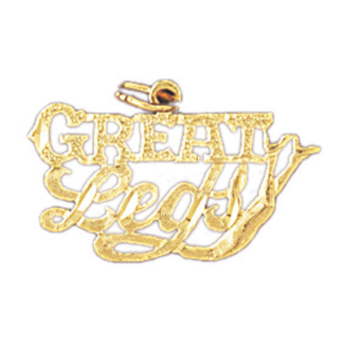 14k Yellow Gold Great Legs Charm