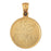 14k Yellow Gold I Love You Medallion Charm