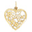 14k Yellow Gold I Love You Charm