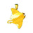 14k Yellow Gold Stingrays 3-D Charm