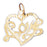 14k Yellow Gold Love Charm