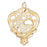 14k Yellow Gold Te Amo Charm