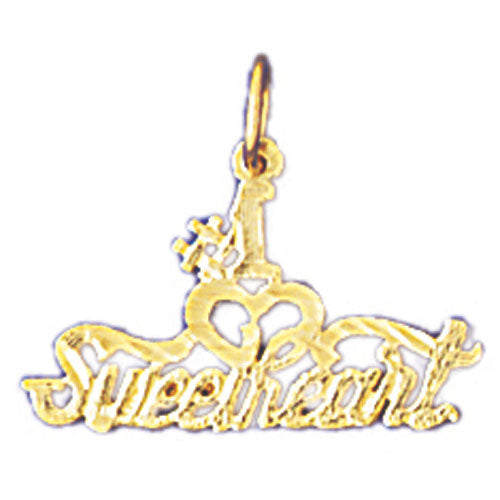 14k Yellow Gold #1 Sweetheart Charm