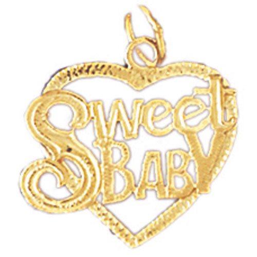 14k Yellow Gold Sweet Baby Charm