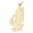 14k Yellow Gold #1 Honey Charm