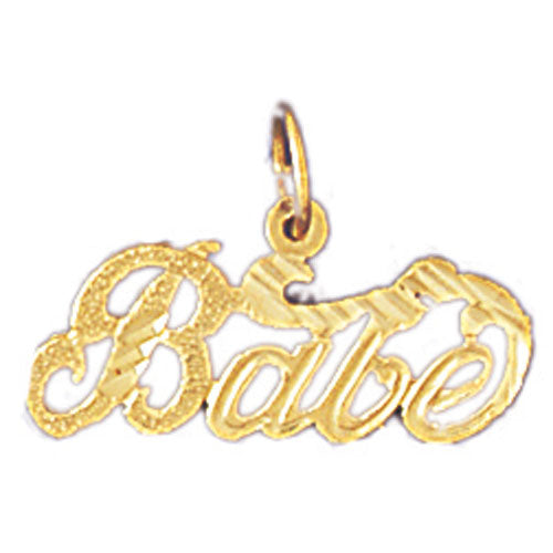 14k Yellow Gold Babe Charm